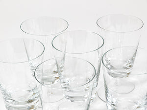 Oswald Haerdtl, set di sei bicchieri da vino Mid-Century in cristallo, Austria, anni 1950