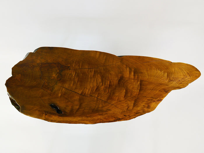 Original Carl Aubock Large Mid-Century Walnut Tree Trunk Coffee Table, 1950s