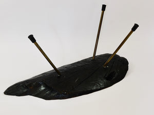 Original Carl Auböck Großer Mid-Century Nussbaum-Baumstamm-Couchtisch, 1950er-Jahre