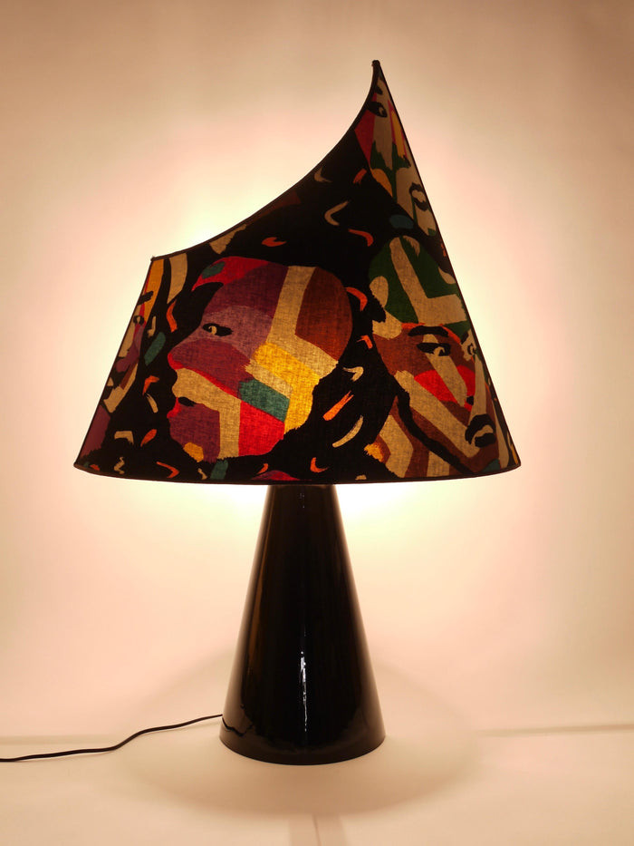 Post-Modern Missoni Table Lamp by Massimo Valloto, Italy, 1980s