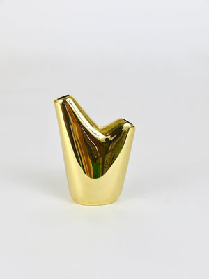 Vase Aorta Mid-Century Modern par Carl Auböck, laiton poli, Autriche