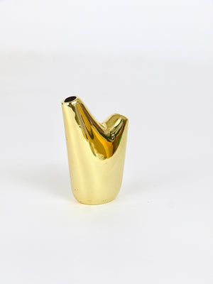 Vase Aorta Mid-Century Modern par Carl Auböck, laiton poli, Autriche