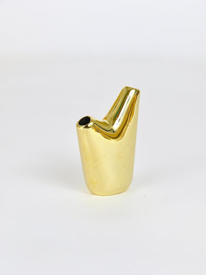 Vase Aorta Mid-Century Modern par Carl Auböck, laiton poli, Autriche