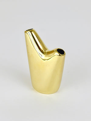 Vase Aorta Mid-Century Modern par Carl Auböck, laiton poli, Autriche