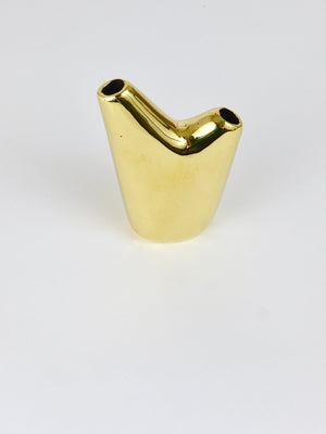 Vase Aorta Mid-Century Modern par Carl Auböck, laiton poli, Autriche