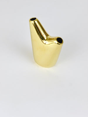Vase Aorta Mid-Century Modern par Carl Auböck, laiton poli, Autriche