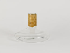 Carl Aubock Vase or Decanter with Wicker Top, Midcentury, Austria, 1950s