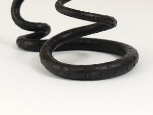 Sculpture de serpent en fer forgé à la main, dans le style d'Edgar Brandt, Autriche, années 1920