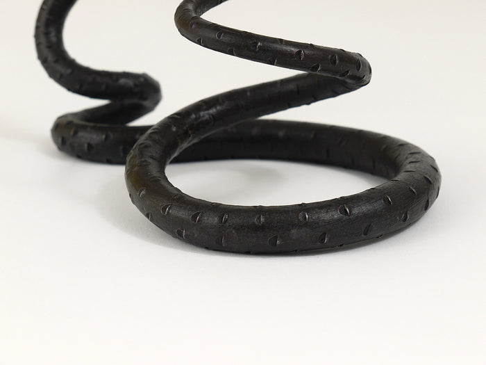 Edgar Brandt Style Hand Forged Iron Snake or Serpent Sculpture, Austria, 1920s
