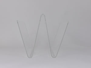 Postmodern Lucite ZigZag News Rack Magazine Stand, Italy, 1980s
