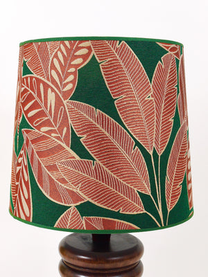 Midcentury Table or Side Lamp, Turned Wood Base, Sweden, 1970s