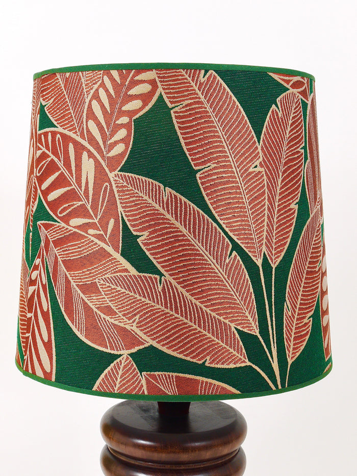 Midcentury Table or Side Lamp, Turned Wood Base, Sweden, 1970s