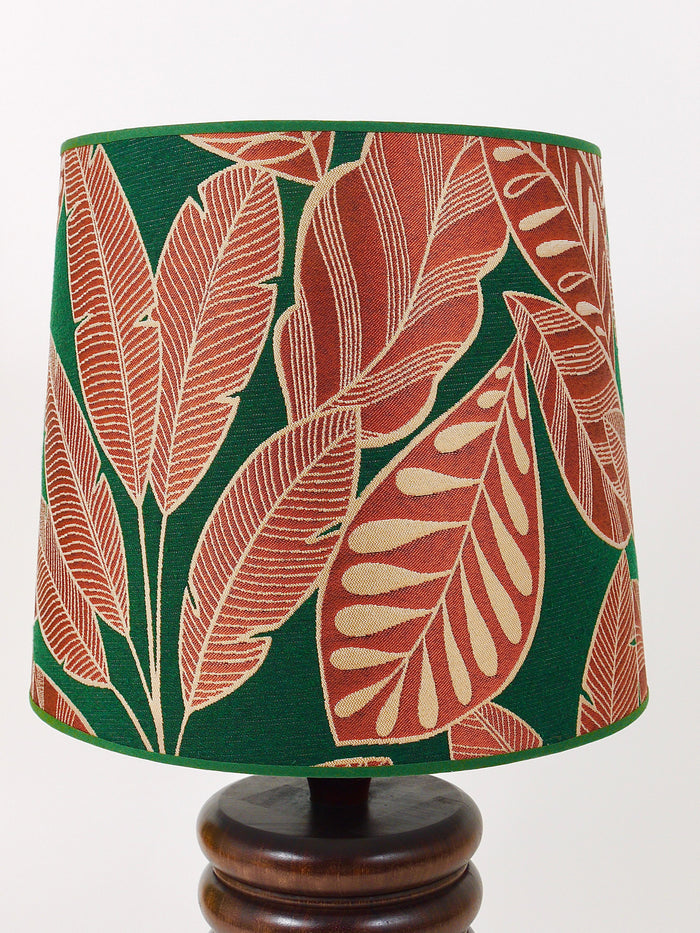 Midcentury Table or Side Lamp, Turned Wood Base, Sweden, 1970s