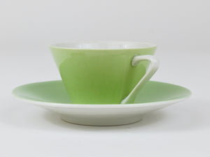 6 tazas de café espresso de porcelana Mid-Century Pastel Daisy, Lilien, Austria, años 50