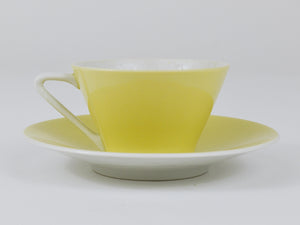 6 tazas de café espresso de porcelana Mid-Century Pastel Daisy, Lilien, Austria, años 50