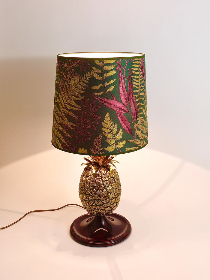Mauro Manetti Hollywood Regency Pineapple Brass Table Lamp, Italy, 1970s