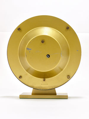 Large Kundo GMT World Time Zone Brass Table Clock, Kieninger & Obergfell, 1960s