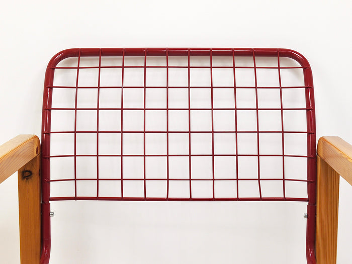 Postmodern Wire Lounge Chair Armchair Sälen, Knut & Marianne Hagberg, Ikea, 1982