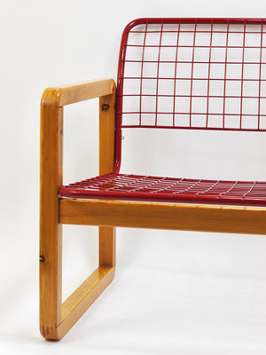 Postmodern Wire Lounge Chair Armchair Sälen, Knut & Marianne Hagberg, Ikea, 1982