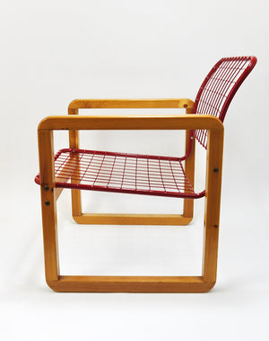 Postmodern Wire Lounge Chair Armchair Sälen, Knut & Marianne Hagberg, Ikea, 1982