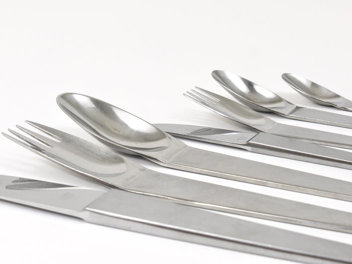Carl Auböck 2060 Flatware, 42 pcs., Complete For 6 Persons, Amboss Austria, 1950
