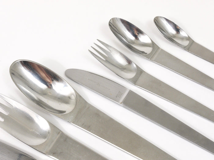 Carl Auböck 2060 Flatware, 42 pcs., Complete For 6 Persons, Amboss Austria, 1950