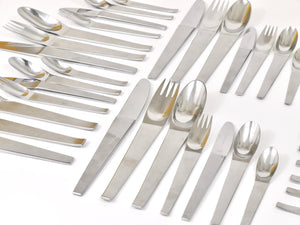 Couverts Carl Auböck 2060, 42 pièces, service complet pour 6 personnes, Amboss Austria, 1950