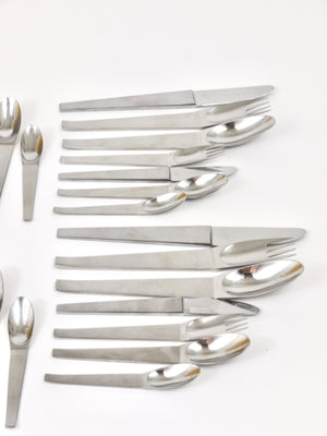 Couverts Carl Auböck 2060, 42 pièces, service complet pour 6 personnes, Amboss Austria, 1950