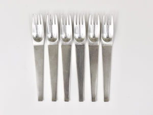 Couverts Carl Auböck 2060, 42 pièces, service complet pour 6 personnes, Amboss Austria, 1950