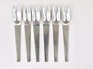 Couverts Carl Auböck 2060, 42 pièces, service complet pour 6 personnes, Amboss Austria, 1950