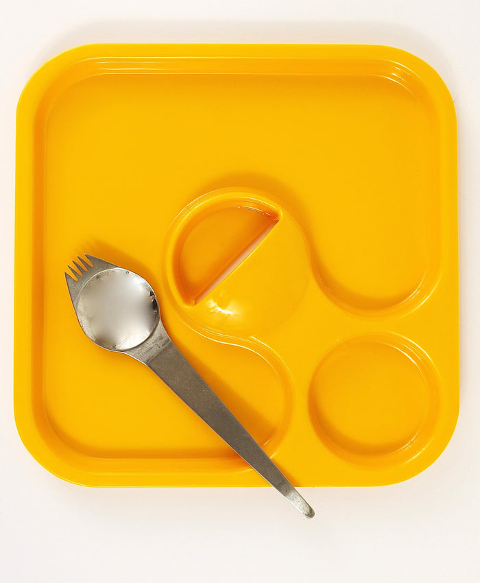 3 Amboss Party Palette & Spork Sets, Plate & Spoon & Fork, Austria, 1970s