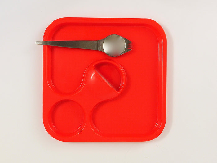 3 Amboss Party Palette & Spork Sets, Plate & Spoon & Fork, Austria, 1970s