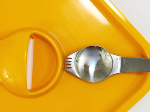 3 Amboss Party Palette & Spork Sets, Plate & Spoon & Fork, Austria, 1970s