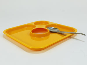 3 Amboss Party Palette & Spork Sets, Plate & Spoon & Fork, Austria, 1970s