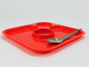 3 Amboss Party Palette & Spork Sets, Plate & Spoon & Fork, Austria, 1970s