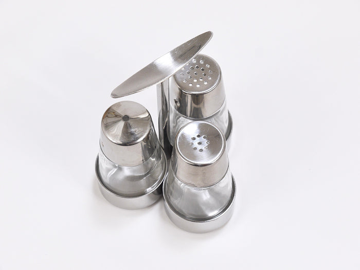 Marianne Denzel Salt And Pepper Menage Condiment Set, Berndorf, Austria, 1960s