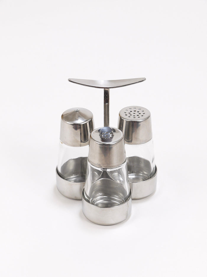 Marianne Denzel Salt And Pepper Menage Condiment Set, Berndorf, Austria, 1960s