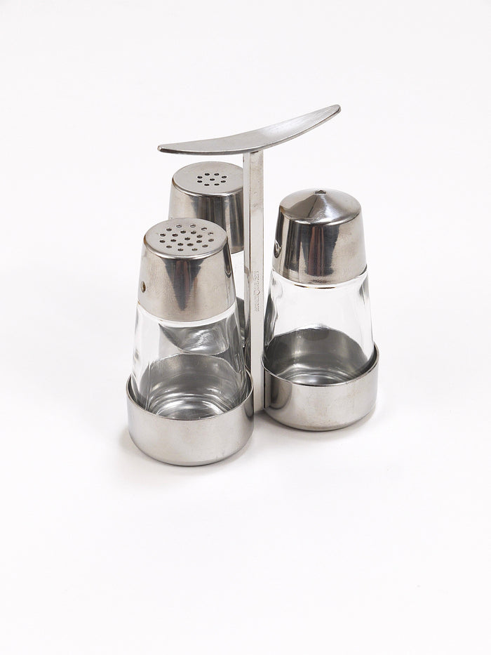 Marianne Denzel Salt And Pepper Menage Condiment Set, Berndorf, Austria, 1960s