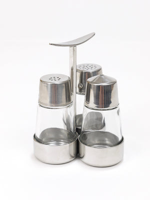 Marianne Denzel Salt And Pepper Menage Condiment Set, Berndorf, Austria, 1960s