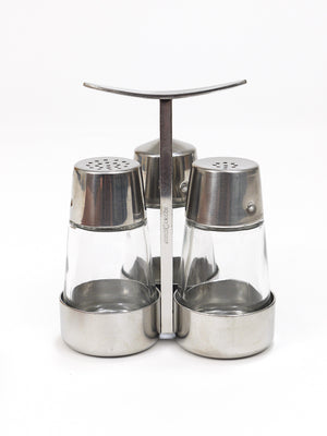 Marianne Denzel Salt And Pepper Menage Condiment Set, Berndorf, Austria, 1960s