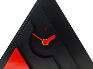 Reloj de sobremesa o mesa piramidal posmoderno de Makiko Taniguchi, Japón, años 80