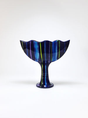 Large Postmodern Pottery Vase by Jesper Packness, Memphis-Style, Denmark