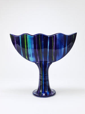Large Postmodern Pottery Vase by Jesper Packness, Memphis-Style, Denmark