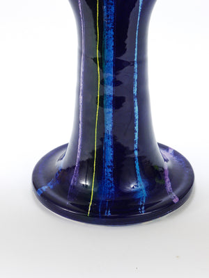 Large Postmodern Pottery Vase by Jesper Packness, Memphis-Style, Denmark
