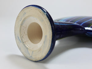 Large Postmodern Pottery Vase by Jesper Packness, Memphis-Style, Denmark