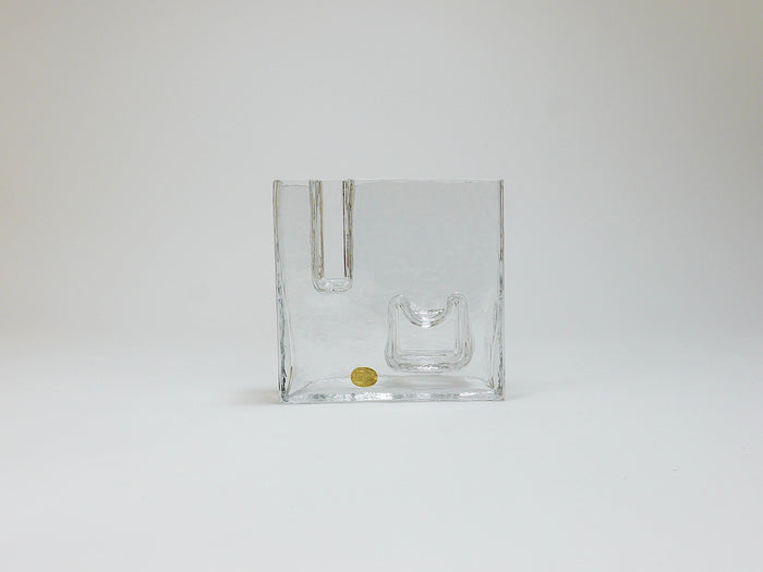 Op Art Ice Glass Vase by Claus Josef Riedel, Austria, 1970s