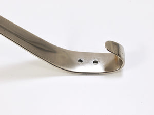 2x Vintage Carl Auböck II Nickel-Plated Brass Wall Hooks, Austria, 1950s
