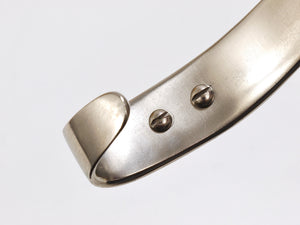 2x Vintage Carl Auböck II Nickel-Plated Brass Wall Hooks, Austria, 1950s