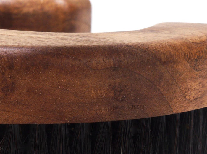 Carl Aubock „C“ Walnut Clothes Coat Brush, Signed, Midcentury, Austria, 1960s