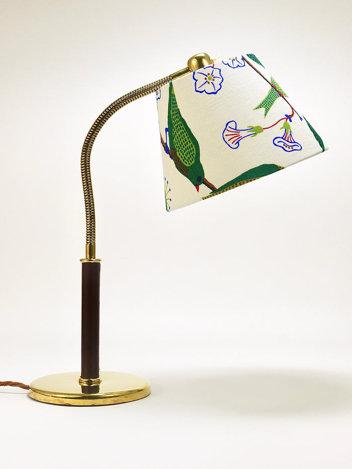 Josef Frank J.T. Kalmar Table Lamp Tisch-Überall, Brass & Leather, Austria, 1930